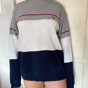 Vintage 90s Striped Color Block Sweater by Chaps Ralph Lauren! 🏇🏻